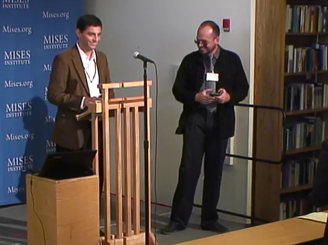 Rafael Acevedo and Luis Cirocco at Mises University 2017